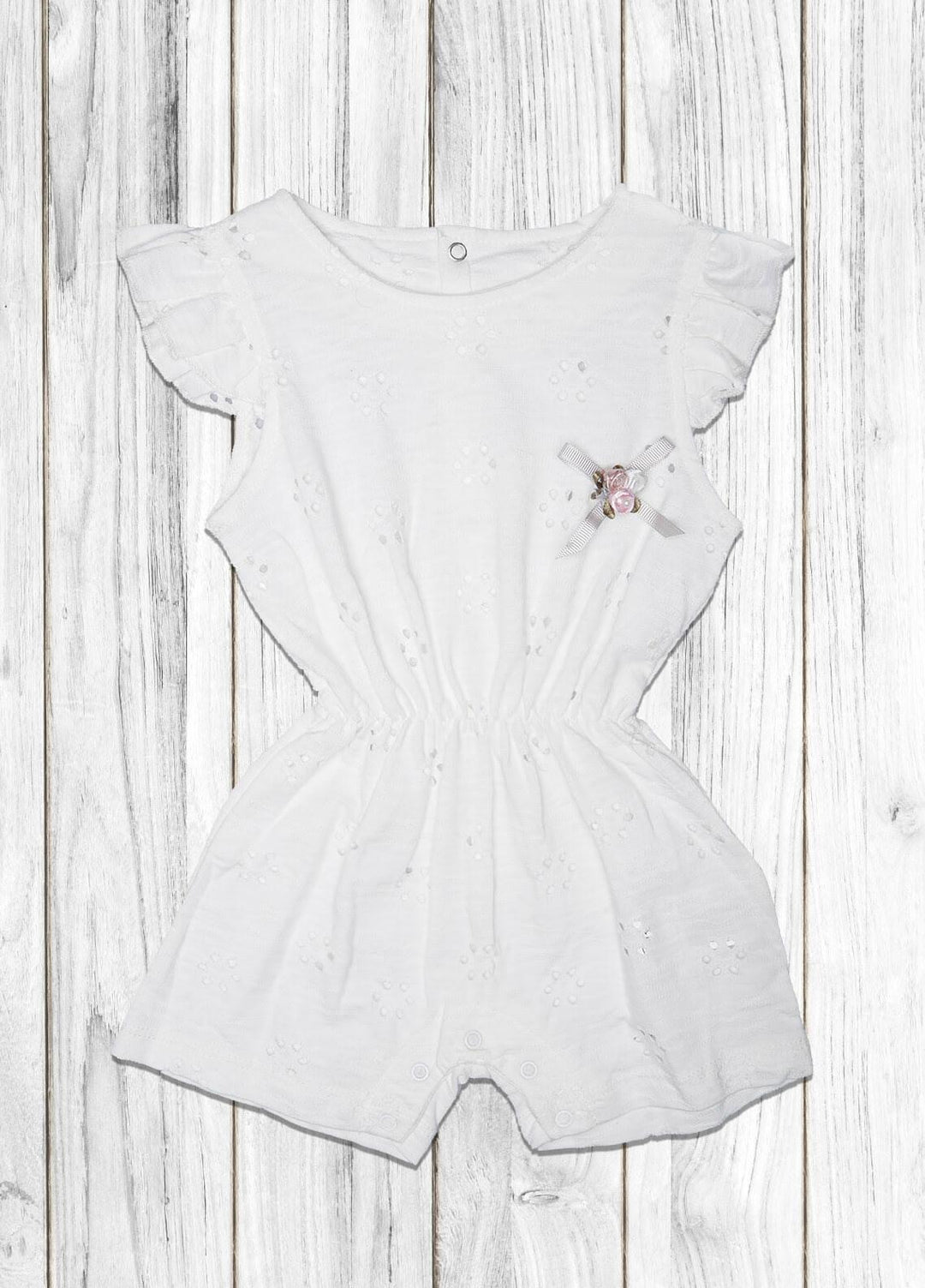 Sanaulla Exclusive Range  Fancy Romper for Kids -  236217 White