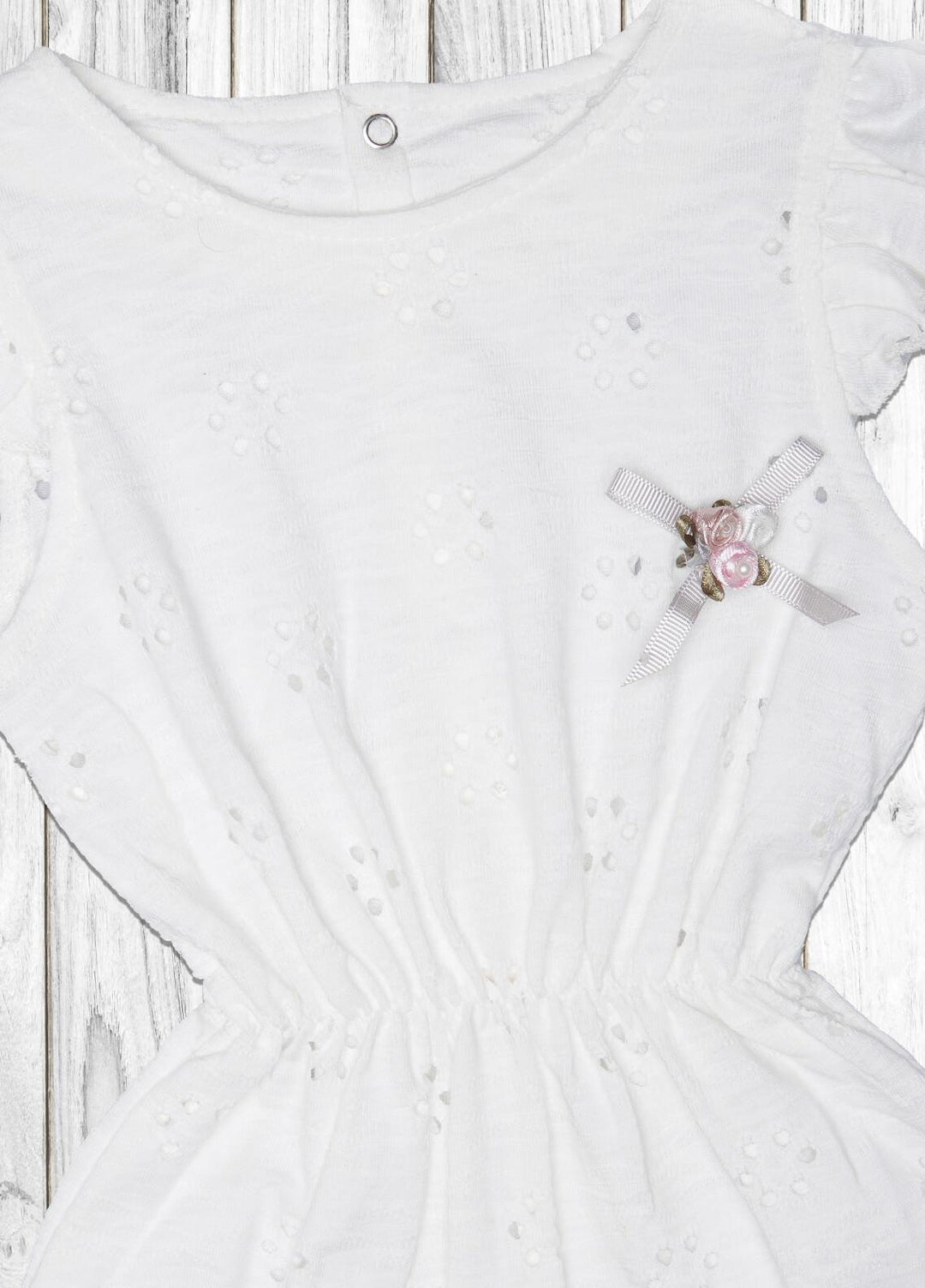 Sanaulla Exclusive Range  Fancy Romper for Kids -  236217 White