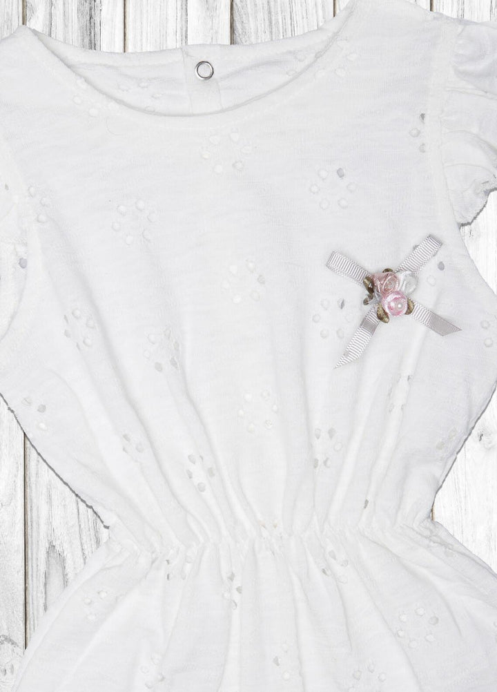 Sanaulla Exclusive Range  Fancy Romper for Kids -  236217 White