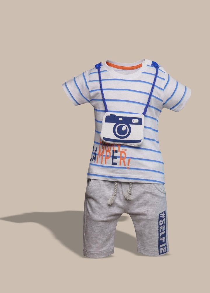 Sanaulla Exclusive Range  Fancy Suit for Boys -  5689 White