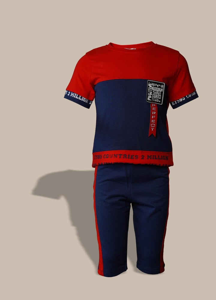 Sanaulla Exclusive Range  Fancy Boys Suit -  115716 Red