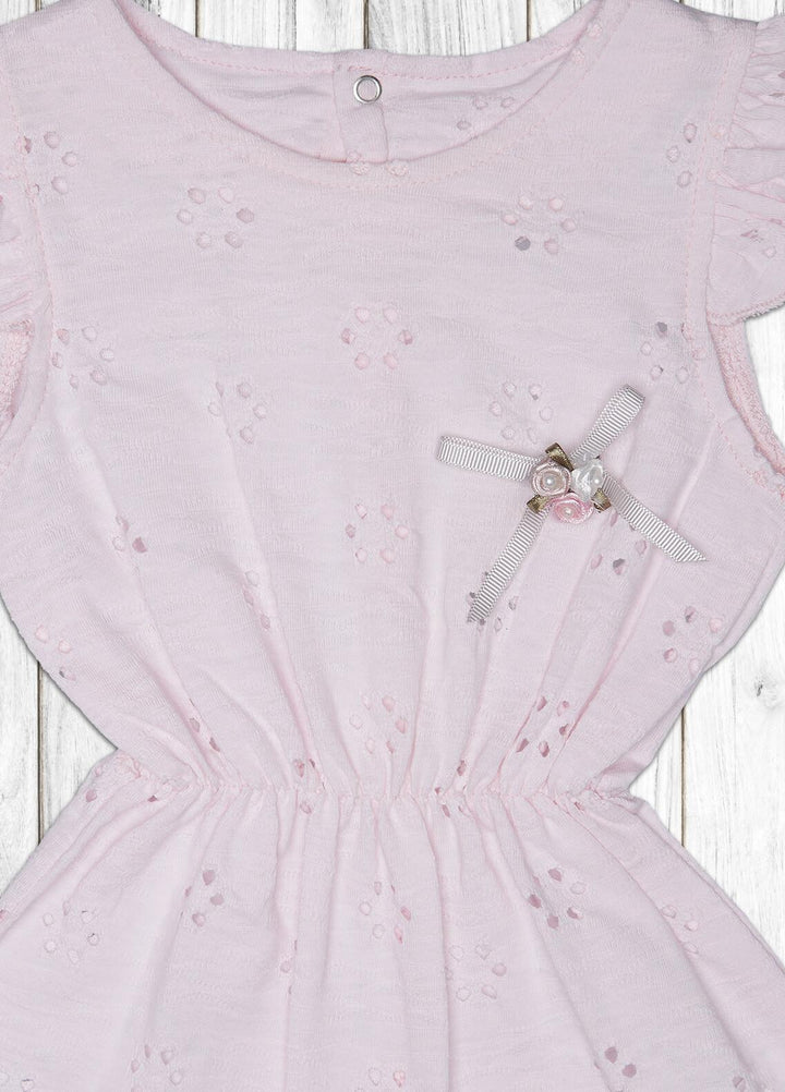 Sanaulla Exclusive Range  Fancy Kids Romper -  236217 Pink