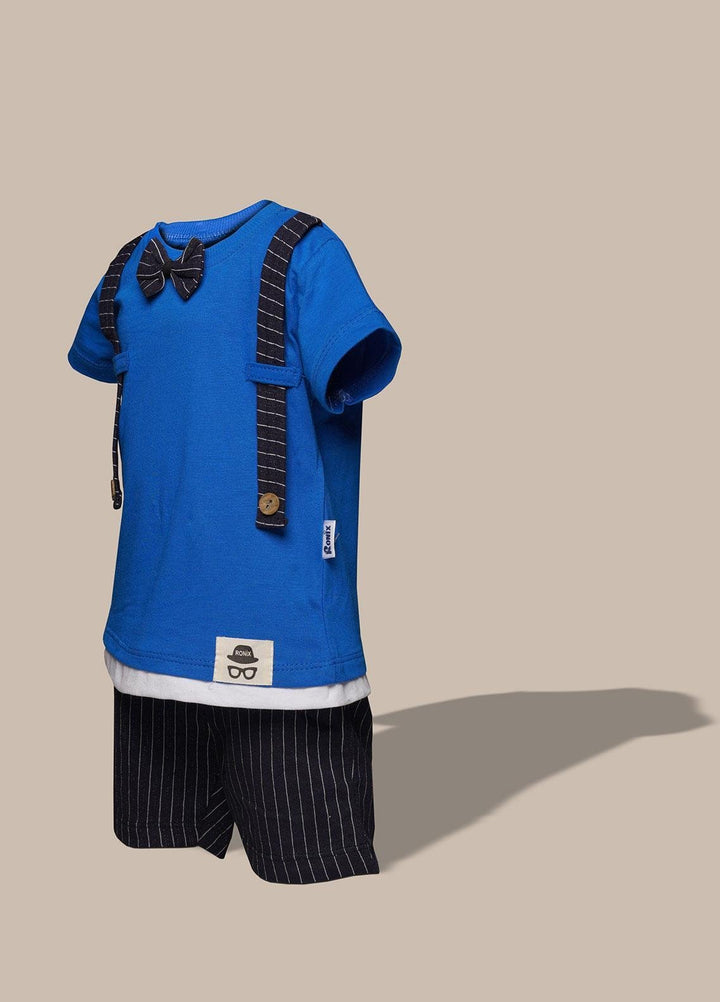 Sanaulla Exclusive Range  Fancy Suit for Boys -  348741 Navy Blue