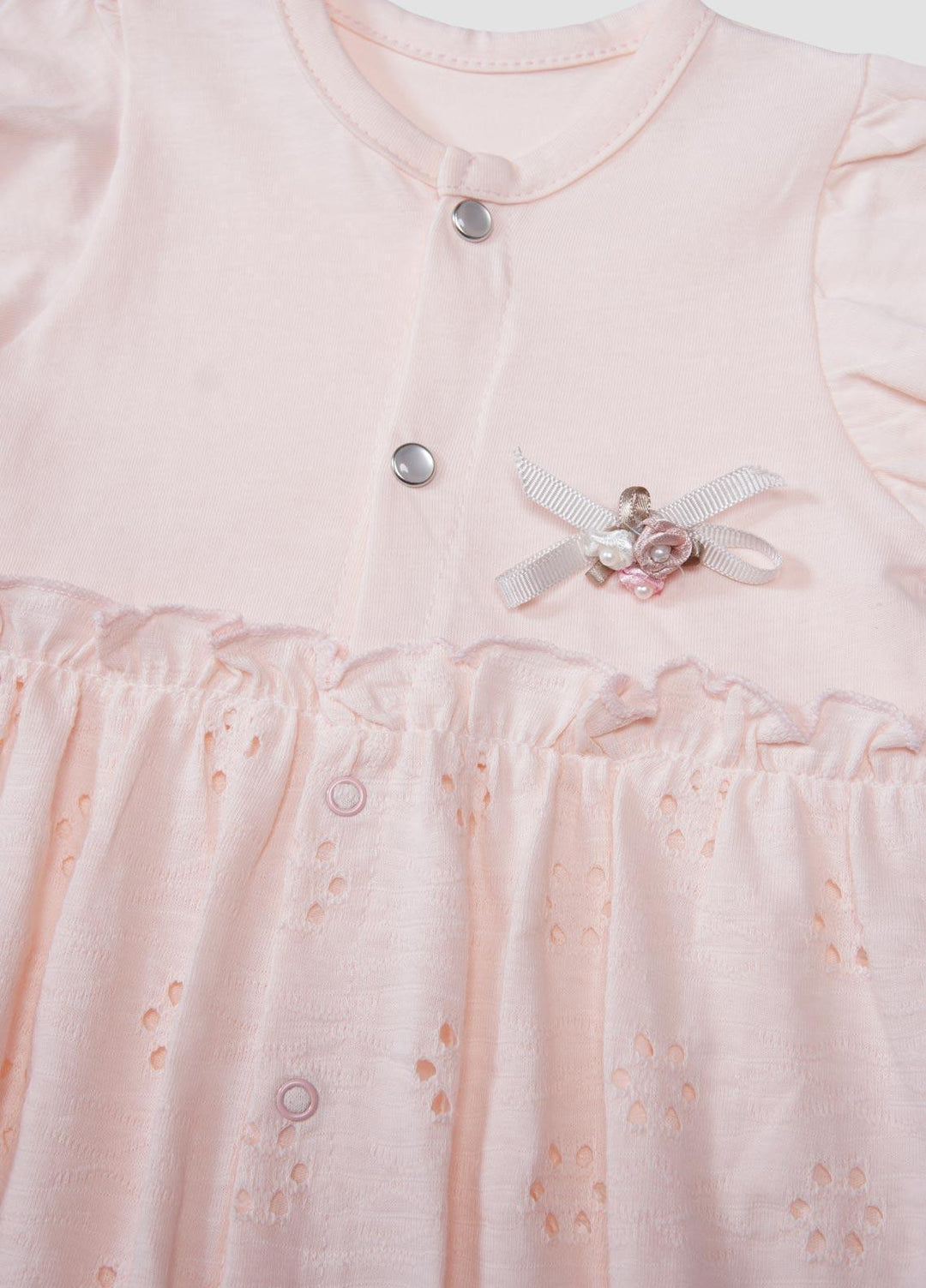 Sanaulla Exclusive Range  Fancy Rompers for Girls -  236219 Pink