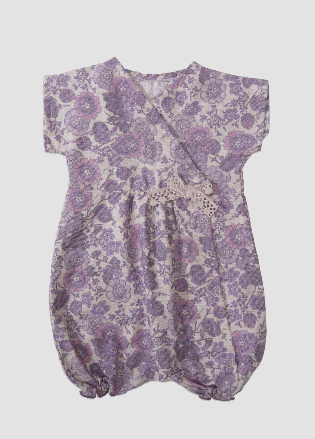 Sanaulla Exclusive Range  Fancy Rompers for Girls -  1866 Purple