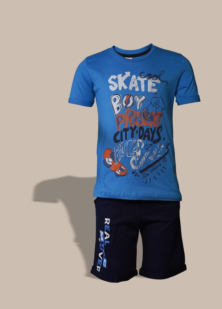 Sanaulla Exclusive Range  Fancy Boys Suit -  2019 Blue