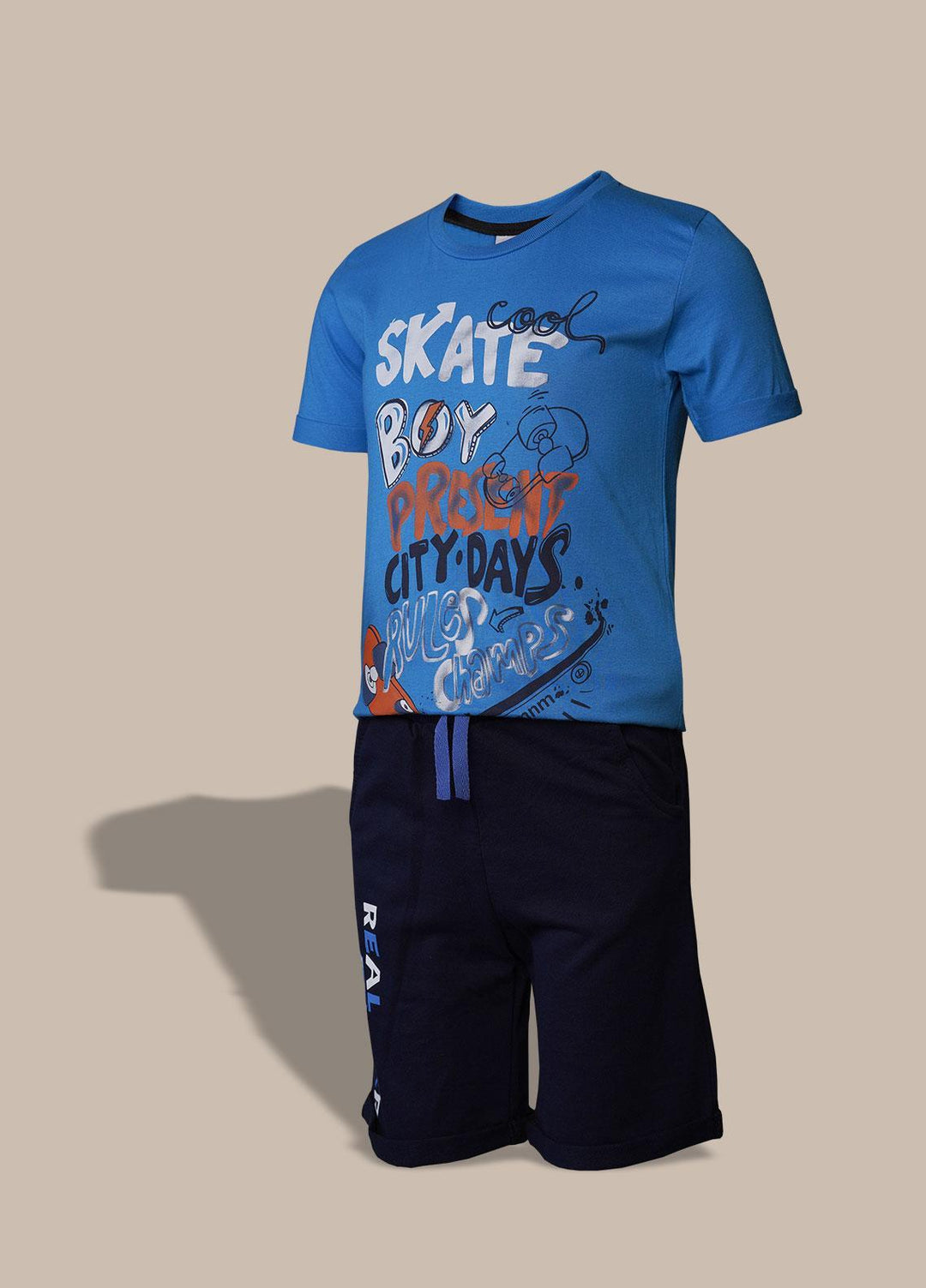 Sanaulla Exclusive Range  Fancy Boys Suit -  2019 Blue