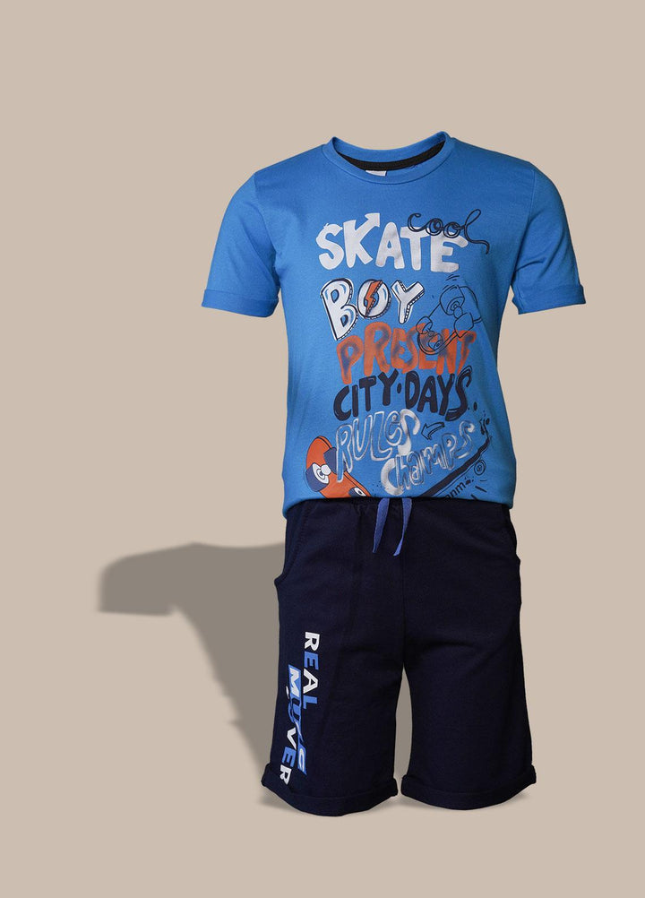 Sanaulla Exclusive Range  Fancy Boys Suit -  2019 Blue