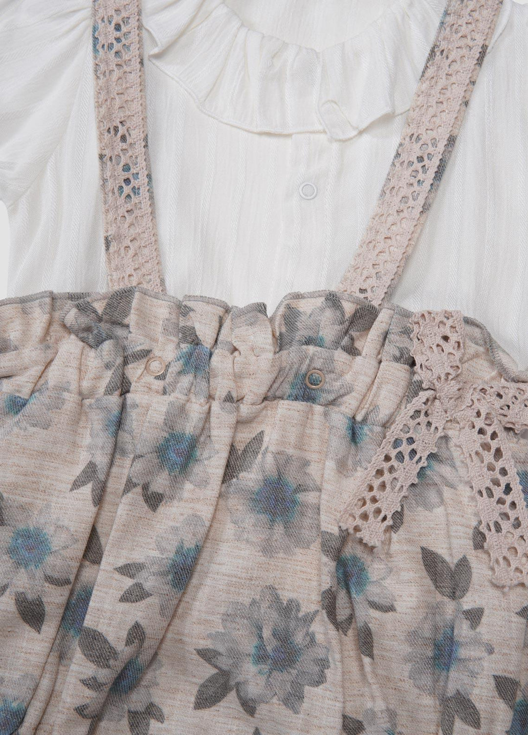 Sanaulla Exclusive Range  Fancy Rompers for Girls -  1860 Fawn