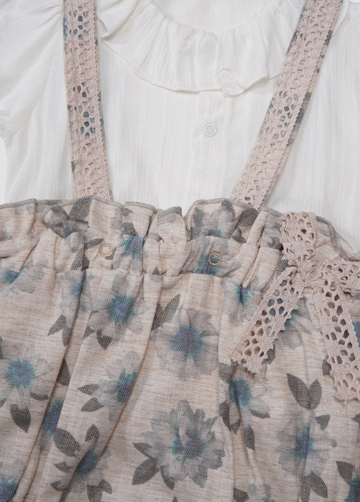 Sanaulla Exclusive Range  Fancy Rompers for Girls -  1860 Fawn