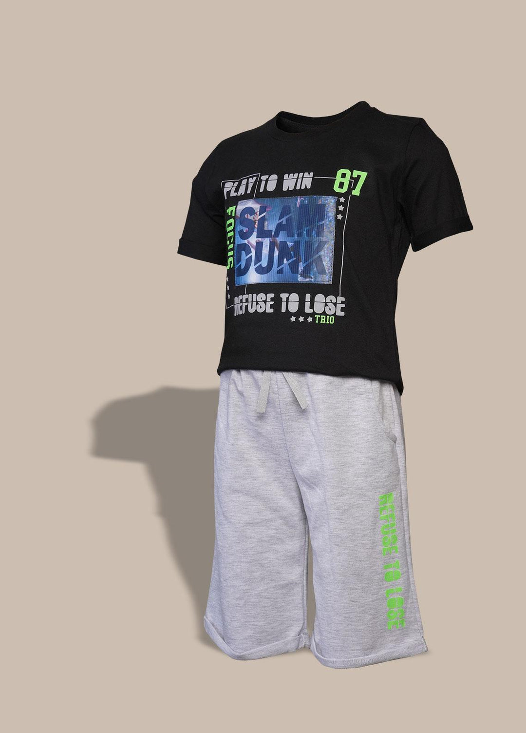 Sanaulla Exclusive Range  Fancy Suit for Boys -  2032 Black