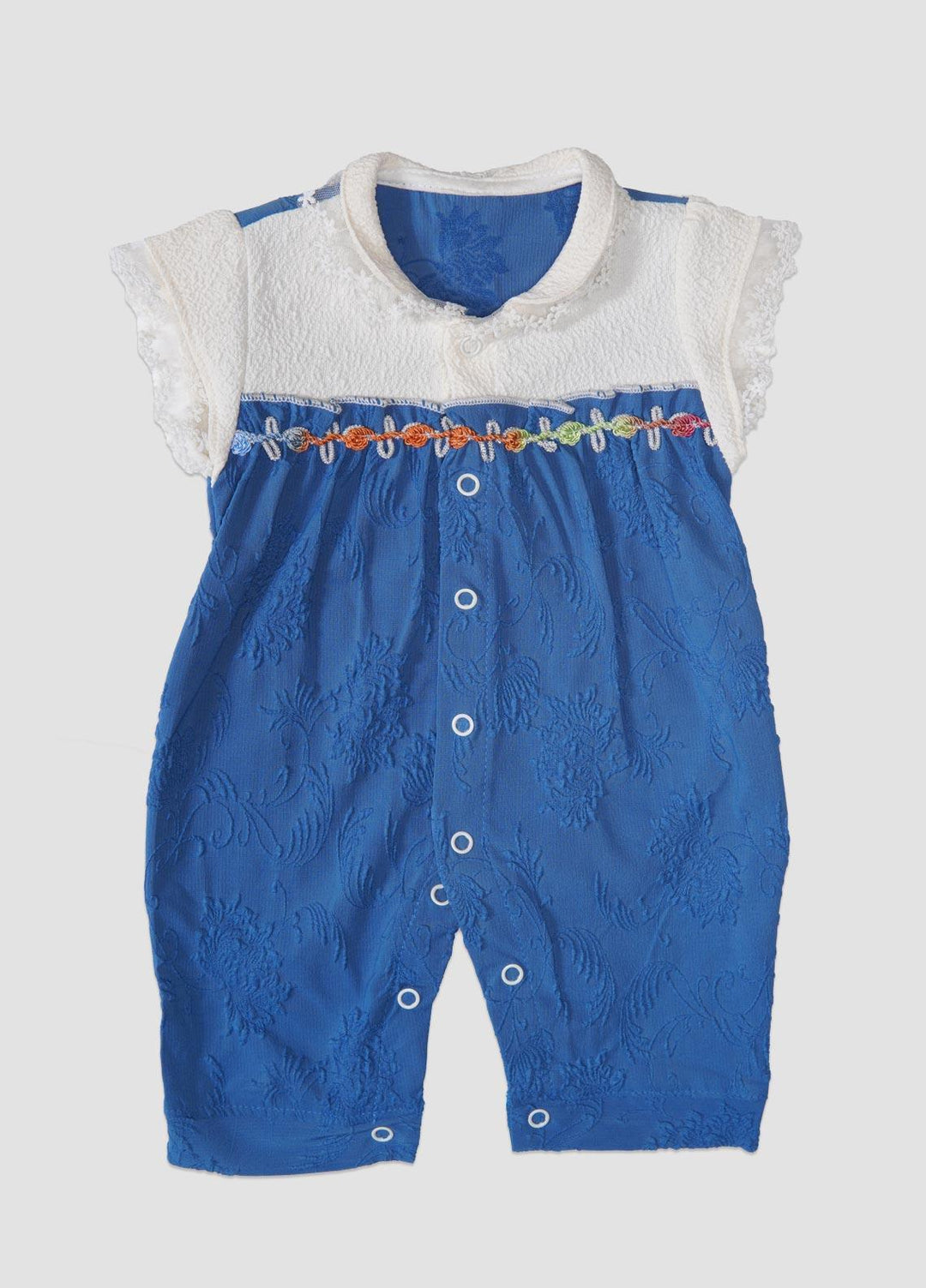 Sanaulla Exclusive Range  Fancy Rompers for Girls -  1335 Blue