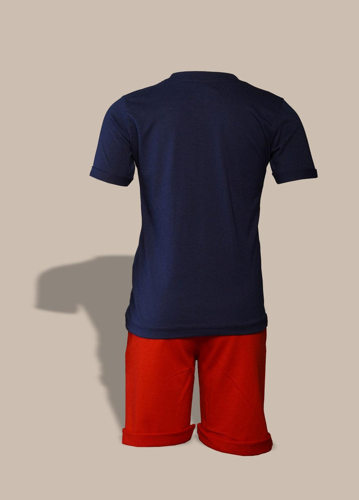 Sanaulla Exclusive Range  Fancy Boys Suit -  2018 Dark Blue
