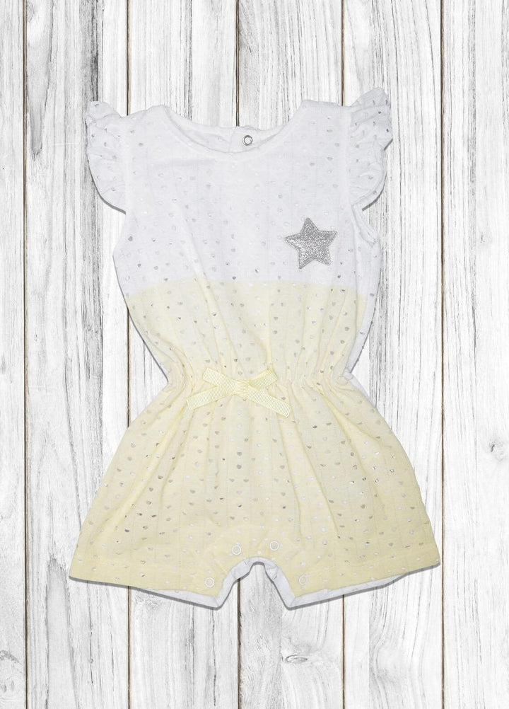 Sanaulla Exclusive Range  Fancy Kids Romper -  236185 Yellow