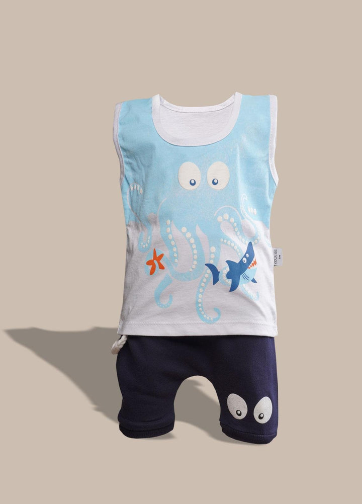 Sanaulla Exclusive Range  Fancy Suit for Boys -  343708 Sky Blue