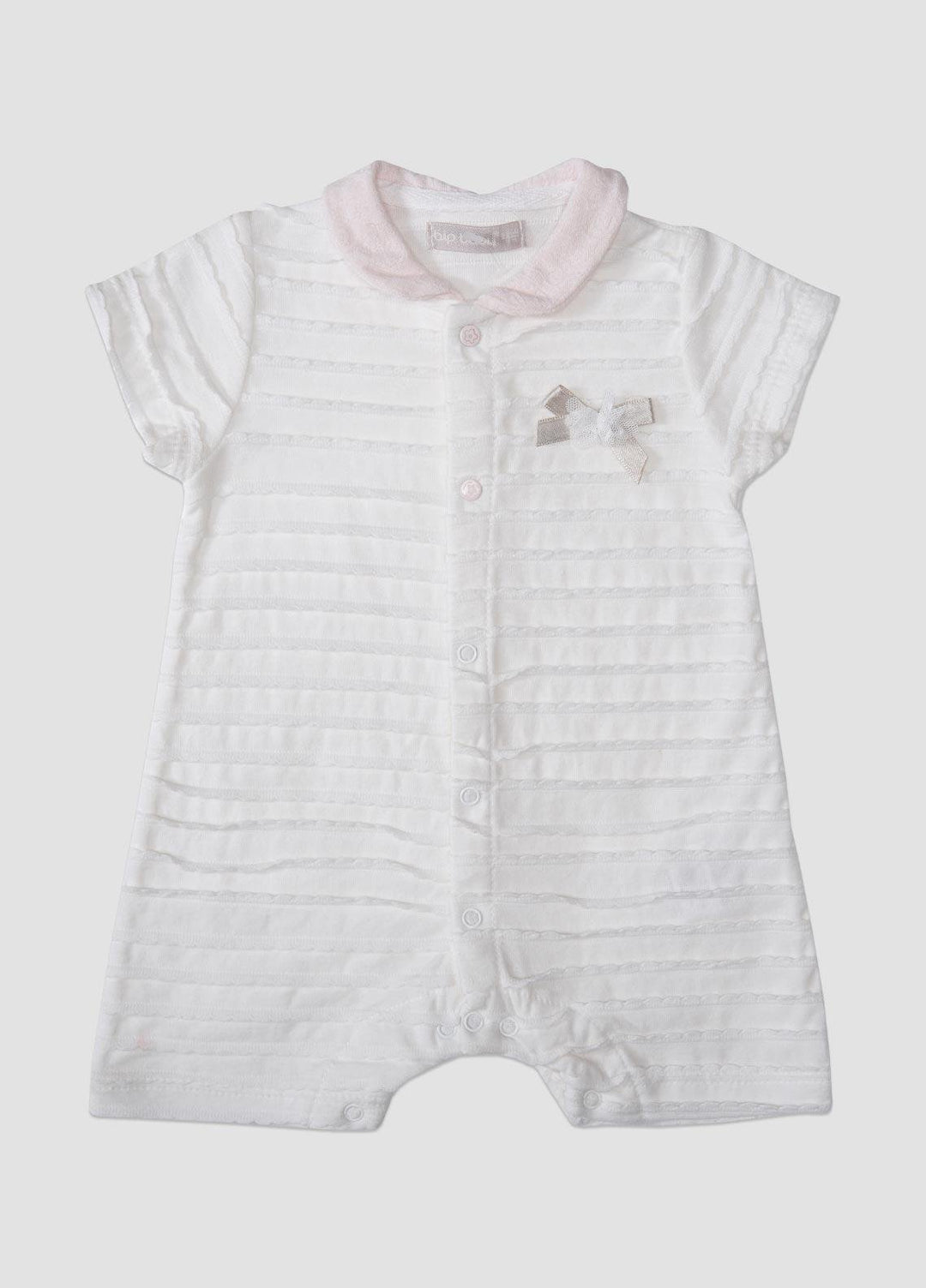 Sanaulla Exclusive Range  Fancy Rompers for Girls -  781369 White