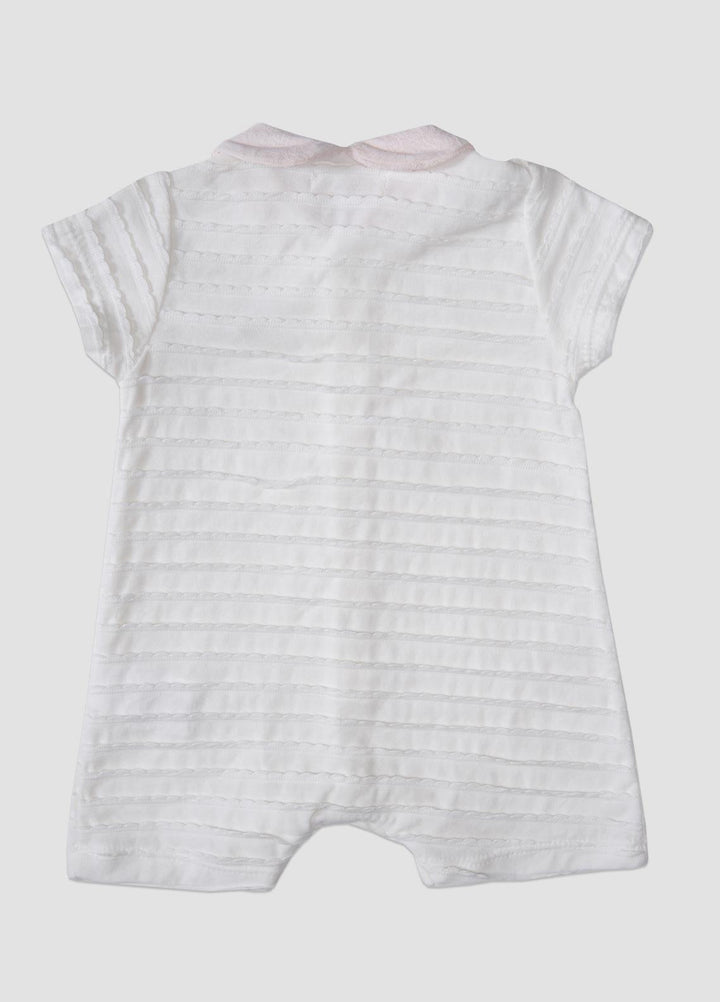 Sanaulla Exclusive Range  Fancy Rompers for Girls -  781369 White