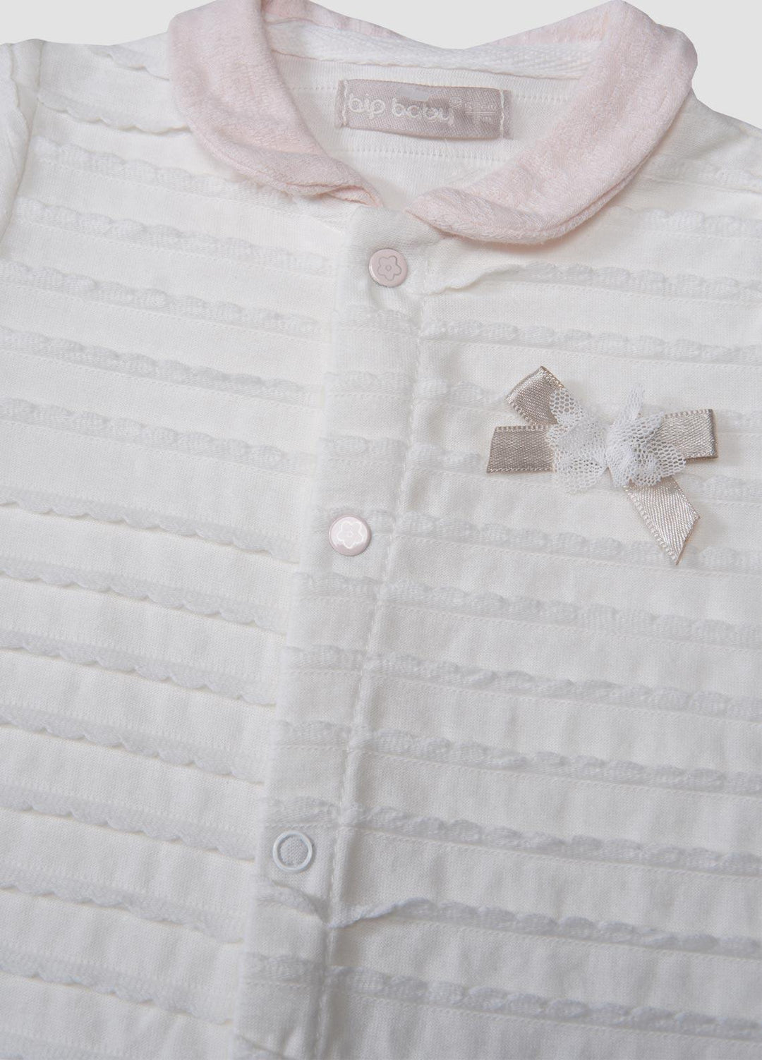 Sanaulla Exclusive Range  Fancy Rompers for Girls -  781369 White