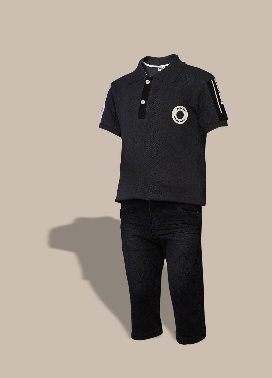 Sanaulla Exclusive Range  Fancy Boys Suit -  350699 Dark Grey