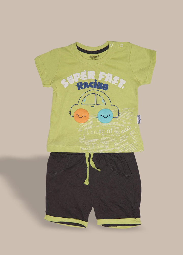 Sanaulla Exclusive Range  Fancy Suit for Boys -  351682 Green