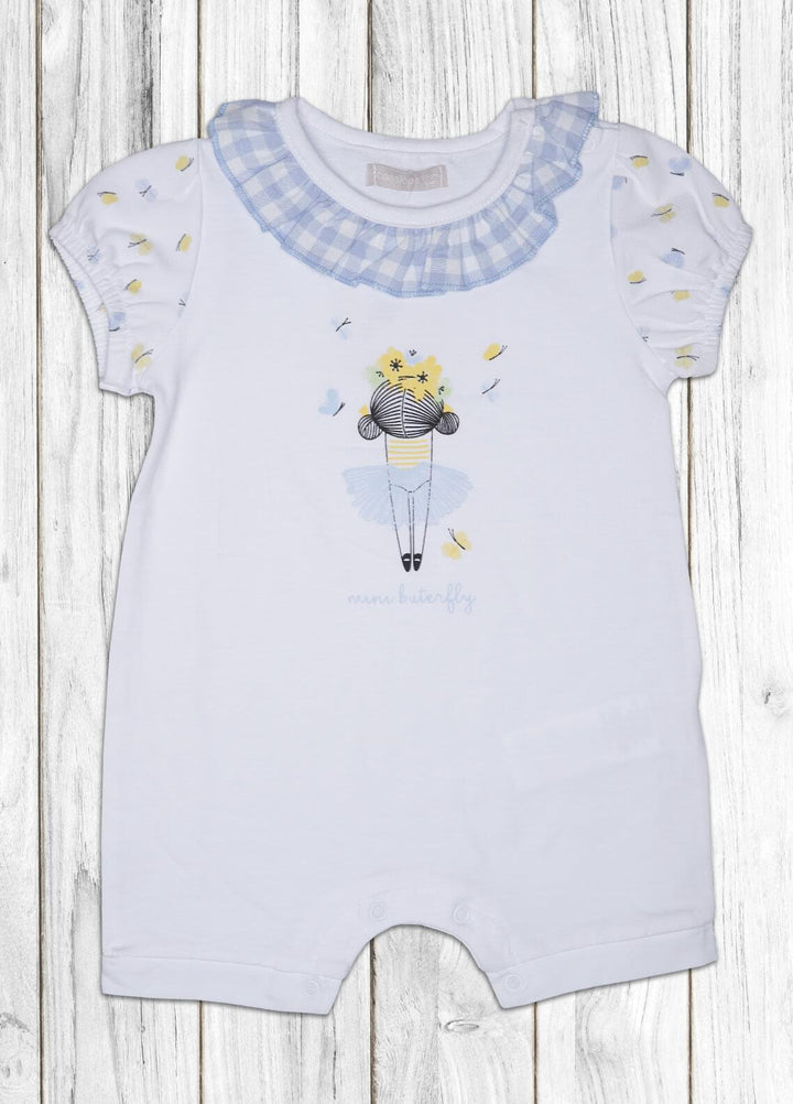 Sanaulla Exclusive Range  Fancy Kids Romper -   481410 White