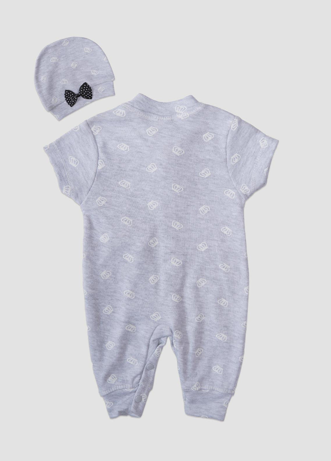 Sanaulla Exclusive Range  Fancy Rompers for Girls -  1005419 Grey