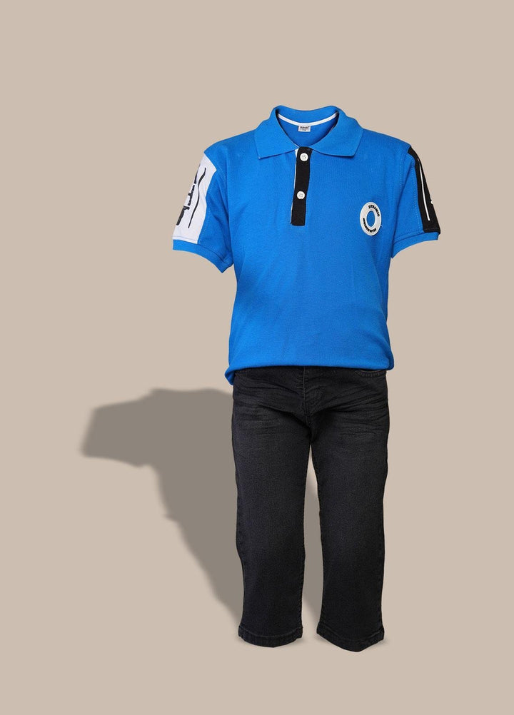 Sanaulla Exclusive Range  Fancy Suit for Boys -  350699 Royal Blue