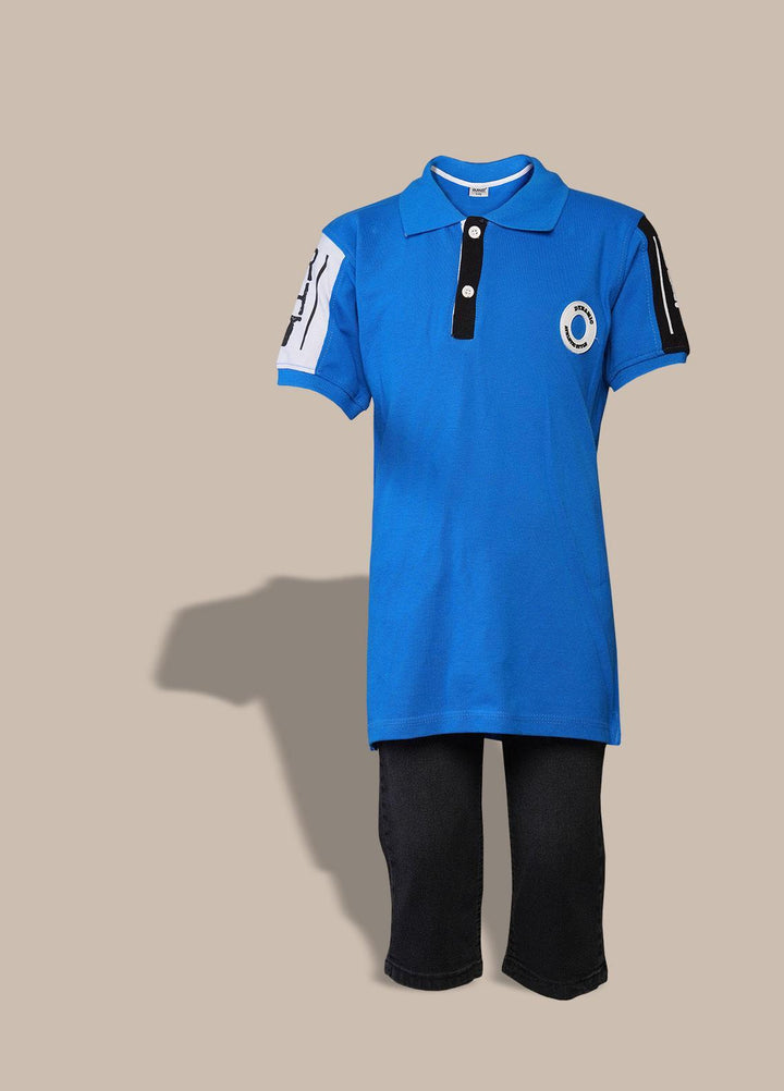 Sanaulla Exclusive Range  Fancy Suit for Boys -  350699 Royal Blue