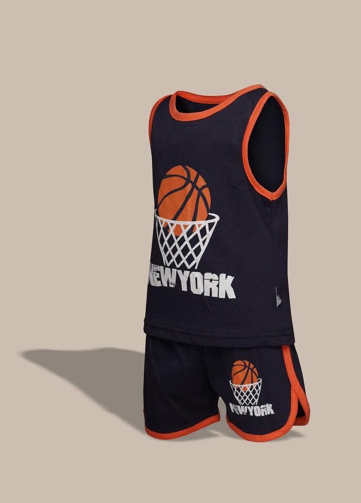 Sanaulla Exclusive Range  Fancy Suit for Boys -  351737 Navy