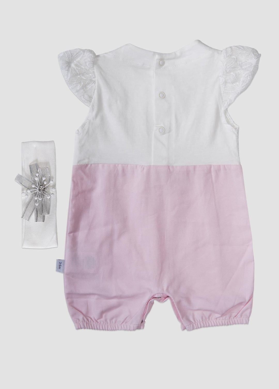 Sanaulla Exclusive Range  Fancy Rompers for Girls -  3014 Pink