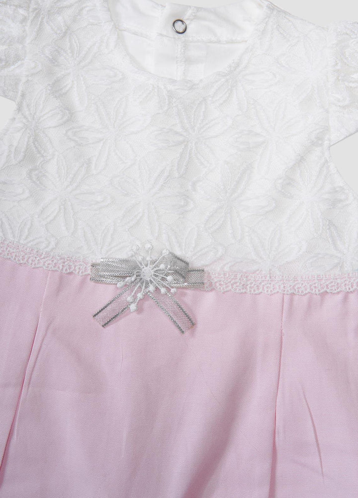 Sanaulla Exclusive Range  Fancy Rompers for Girls -  3014 Pink