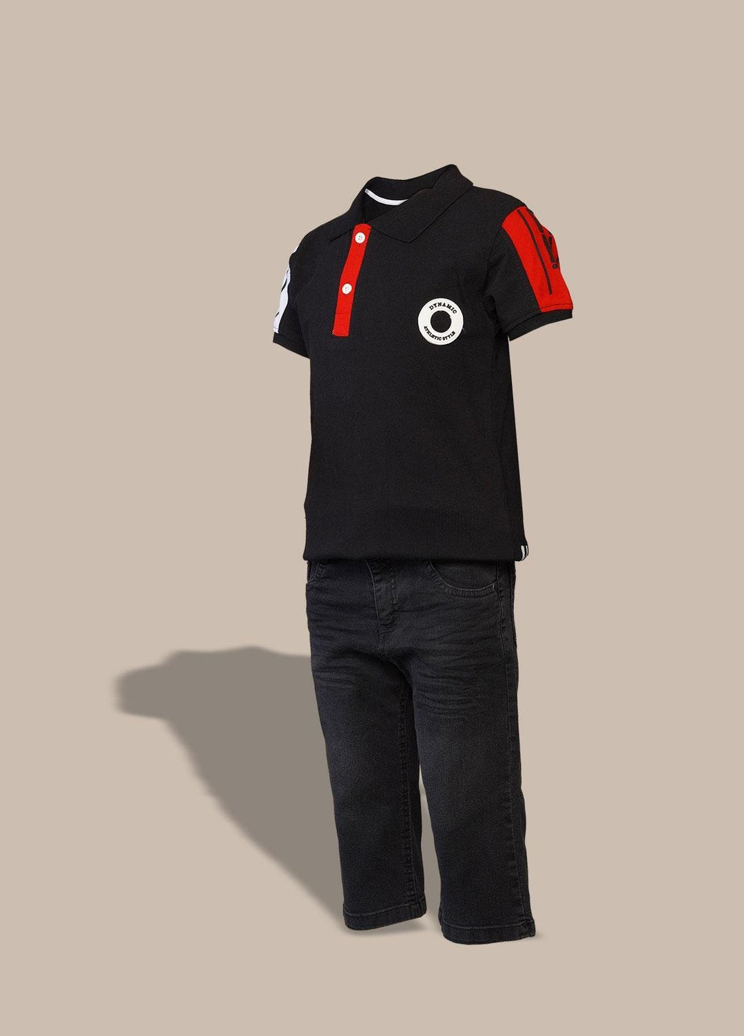 Sanaulla Exclusive Range  Fancy Boys Suit -  350699 Black