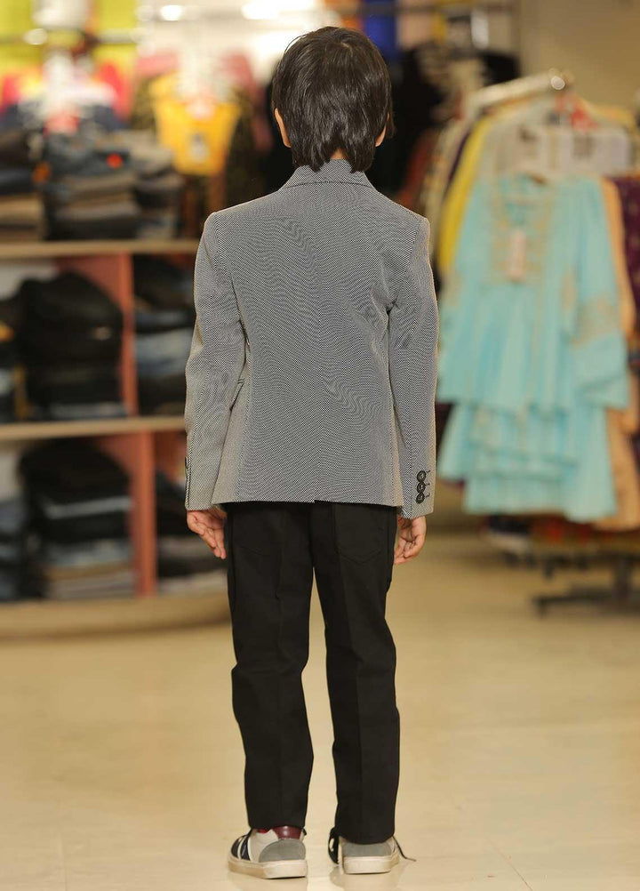 Sanaulla Exclusive Range  Formal Coat Suit for Boys -  1013105 Grey