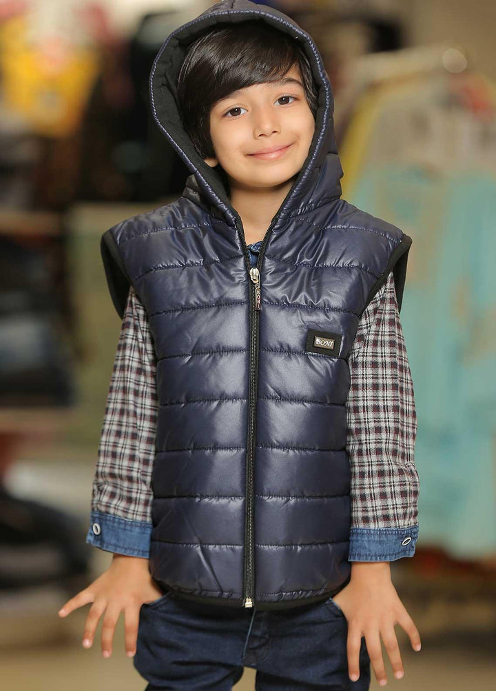 Sanaulla Exclusive Range  Casual Jackets for Kids -  105532 Navy Blue