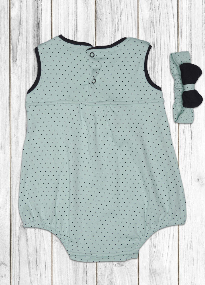 Sanaulla Exclusive Range  Fancy Romper for Kids -  D-4145 Pista