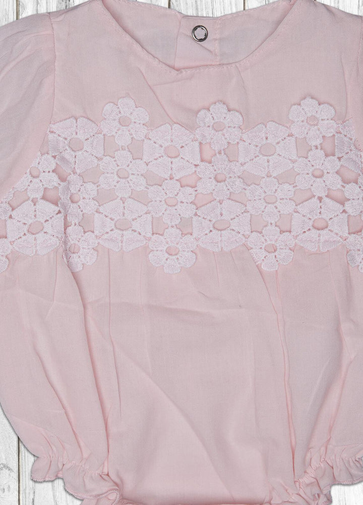 Sanaulla Exclusive Range  Fancy Kids Romper -  1124 Pink