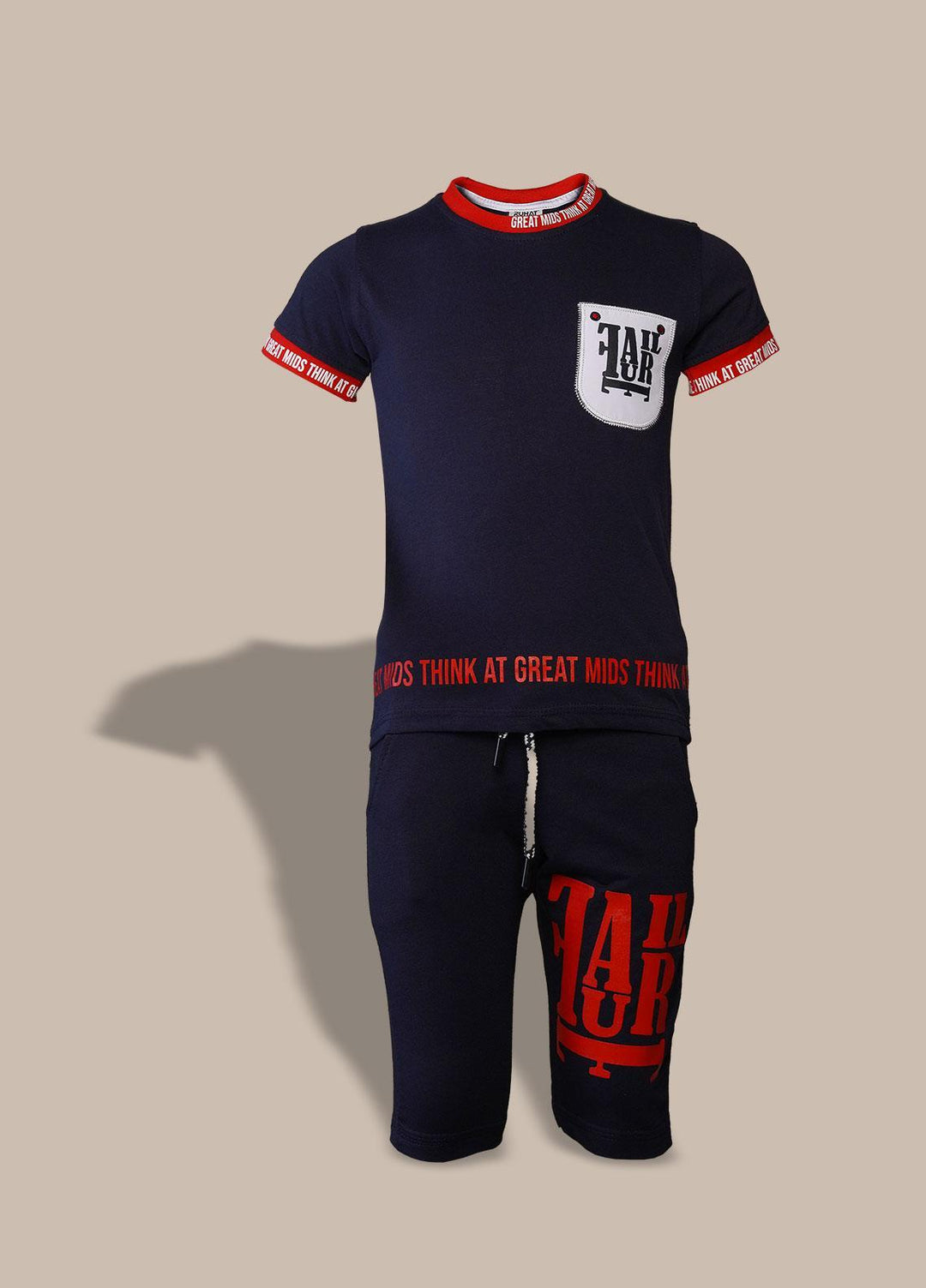 Sanaulla Exclusive Range  Fancy Boys Suit -  350723 Navy