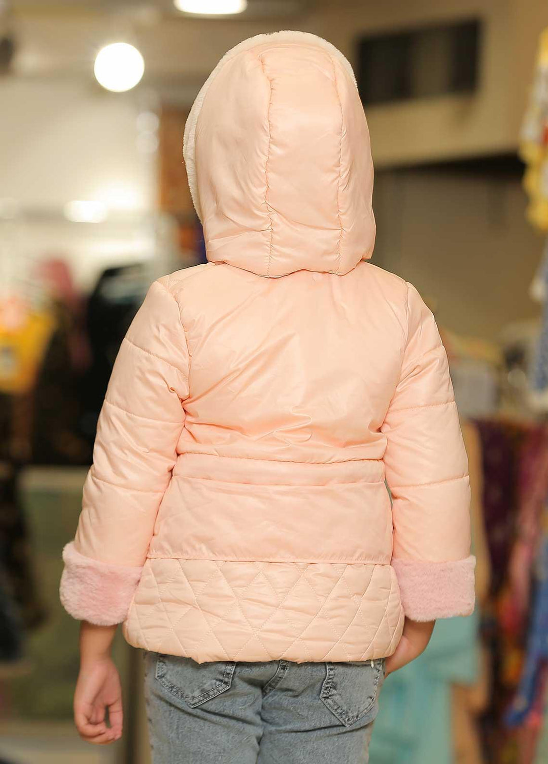 Sanaulla Exclusive Range  Casual Girls Jackets -  126688 Peach