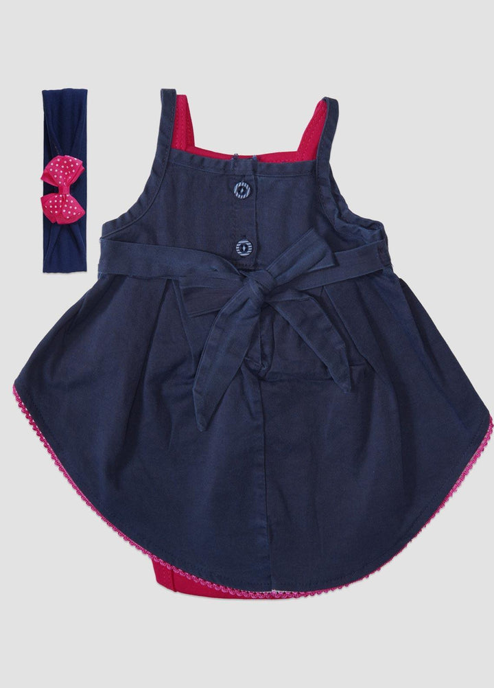 Sanaulla Exclusive Range  Fancy Frock for Girls -  124 Blue