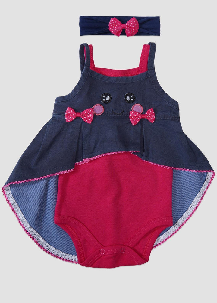 Sanaulla Exclusive Range  Fancy Frock for Girls -  124 Blue