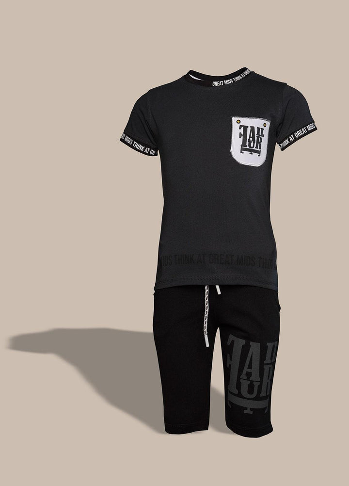 Sanaulla Exclusive Range  Fancy Suit for Boys -  350723 Dark Grey