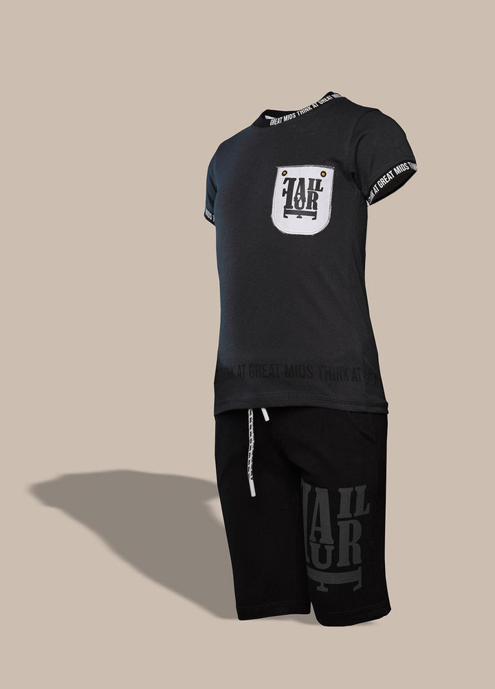 Sanaulla Exclusive Range  Fancy Suit for Boys -  350723 Dark Grey