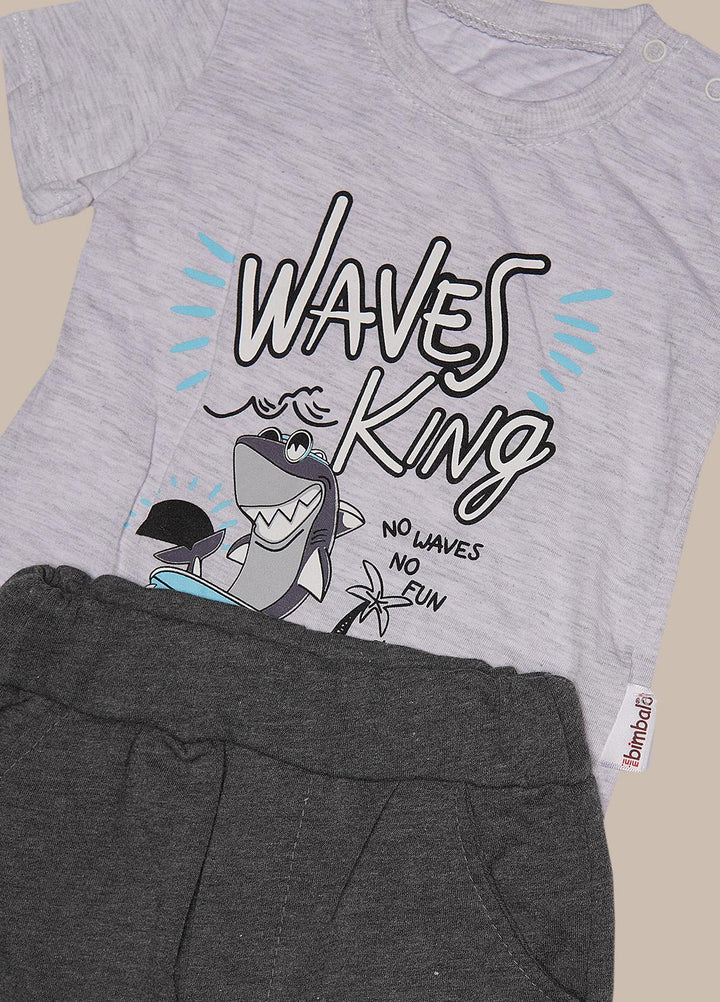 Sanaulla Exclusive Range  Fancy Suit for Boys -  351837 Light Grey