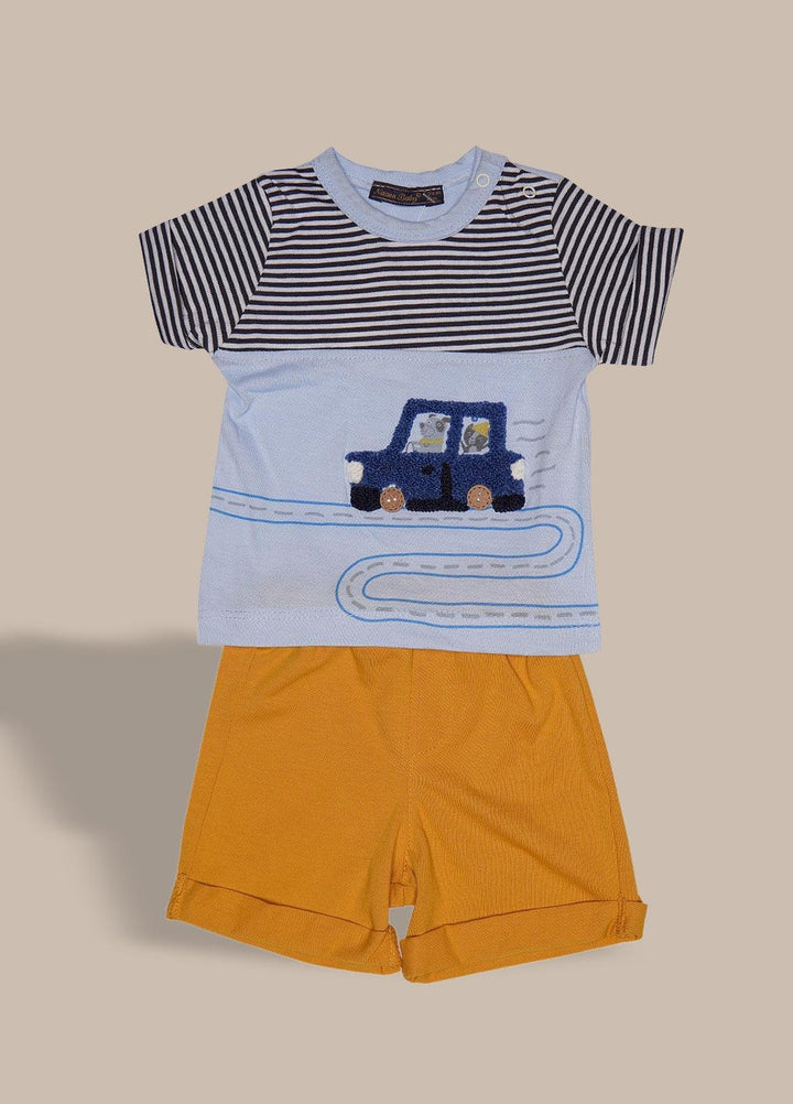 Sanaulla Exclusive Range  Fancy Suit for Boys -  348002 Sky Blue