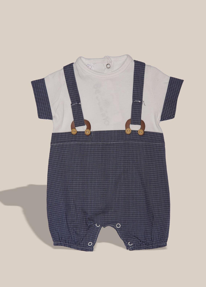 Sanaulla Exclusive Range  Fancy Romper for Boys -  63491 Blue