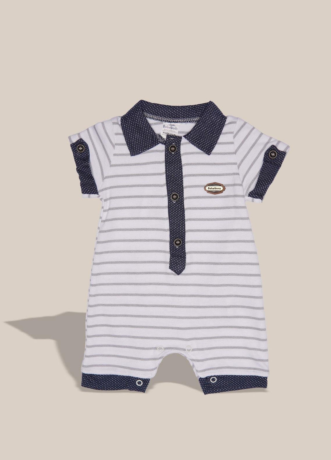 Sanaulla Exclusive Range  Fancy Romper for Boys -  5013 White