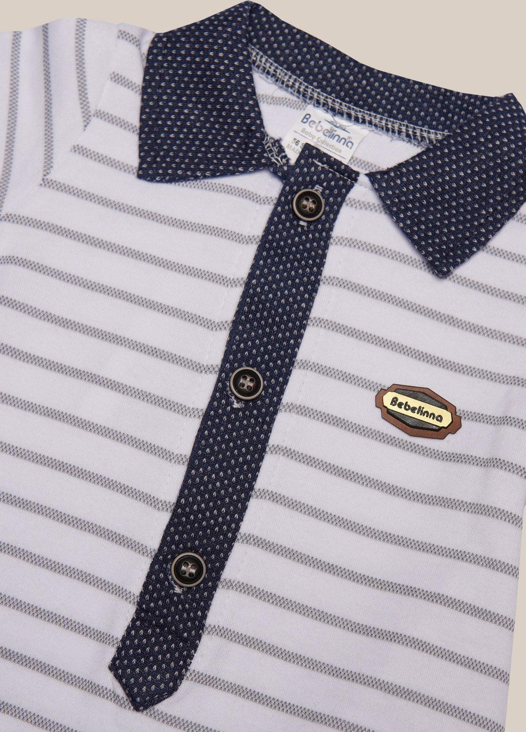 Sanaulla Exclusive Range  Fancy Romper for Boys -  5013 White