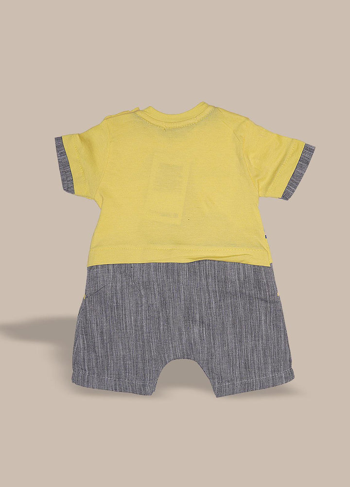 Sanaulla Exclusive Range  Fancy Romper for Boys -  349922 Yellow