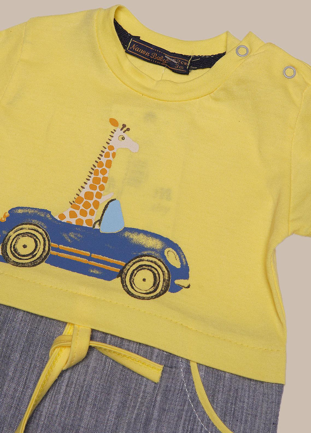 Sanaulla Exclusive Range  Fancy Romper for Boys -  349922 Yellow