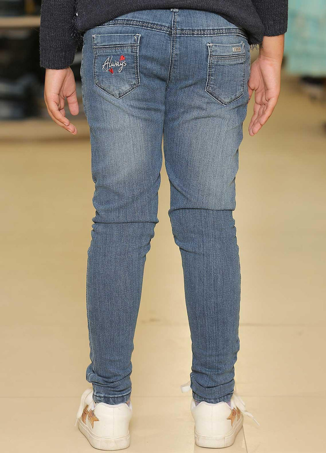 Sanaulla Exclusive Range  Casual Girls Jeans -  330024 Blue